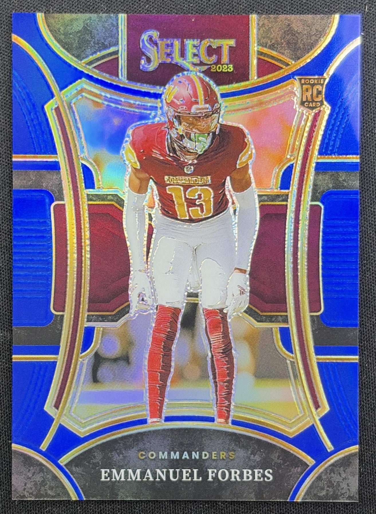 Emmanuel Forbes 2023 Panini Select Blue Prizms /99 Commanders