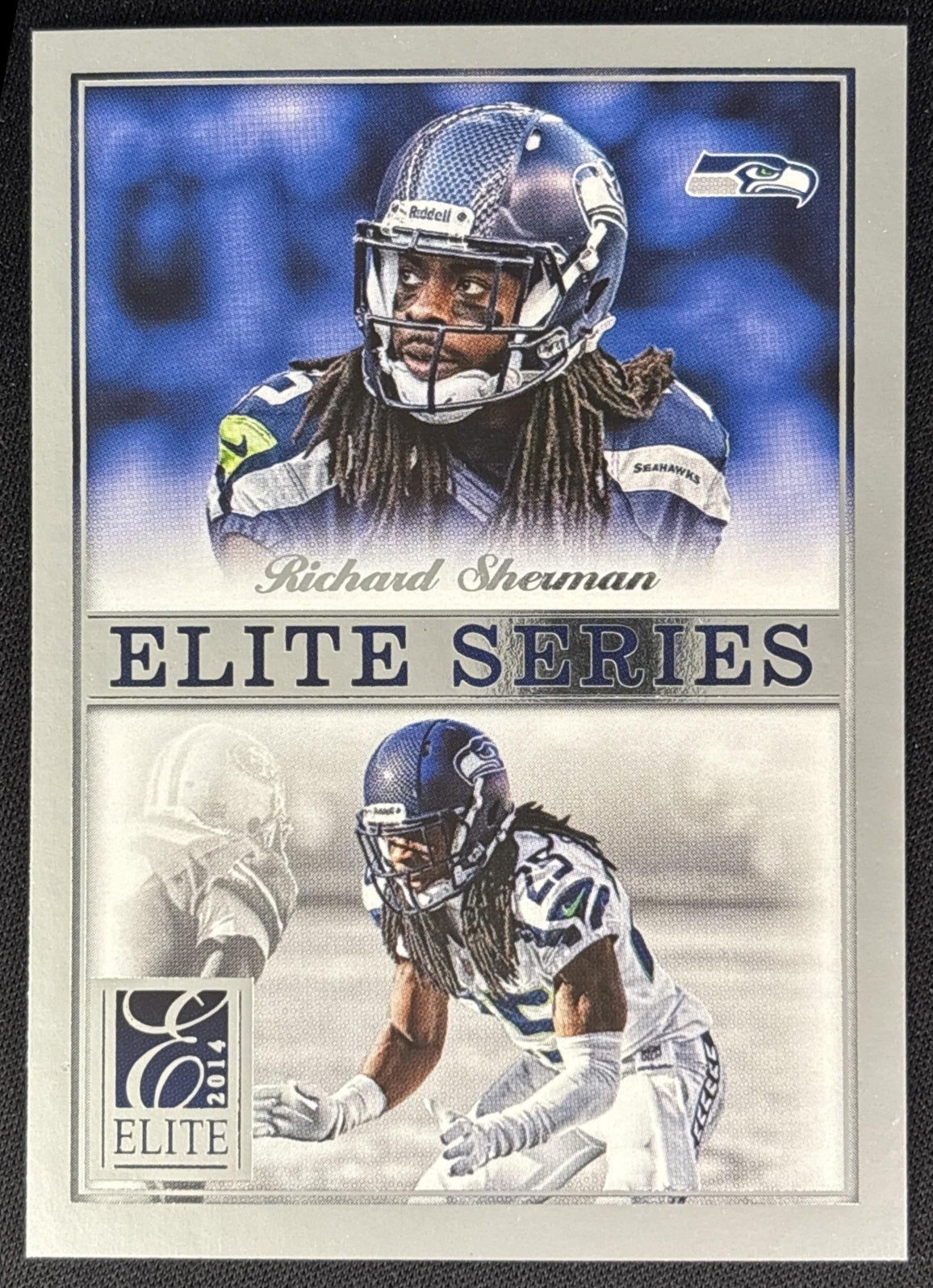Richard Sherman 2014 Panini Elite Series Silver Seahawks Sports Trading Cards