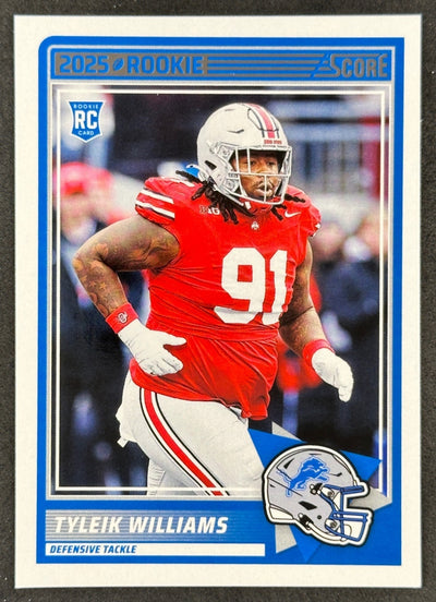 Tyleik Williams 2025 Score Rookies Lions Football