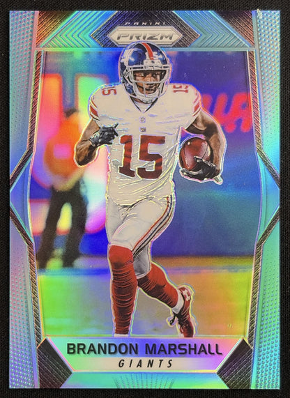 Brandon Marshall 2017 Panini Prizm Light Blue /199 Giants New York Giants Sports Trading Card