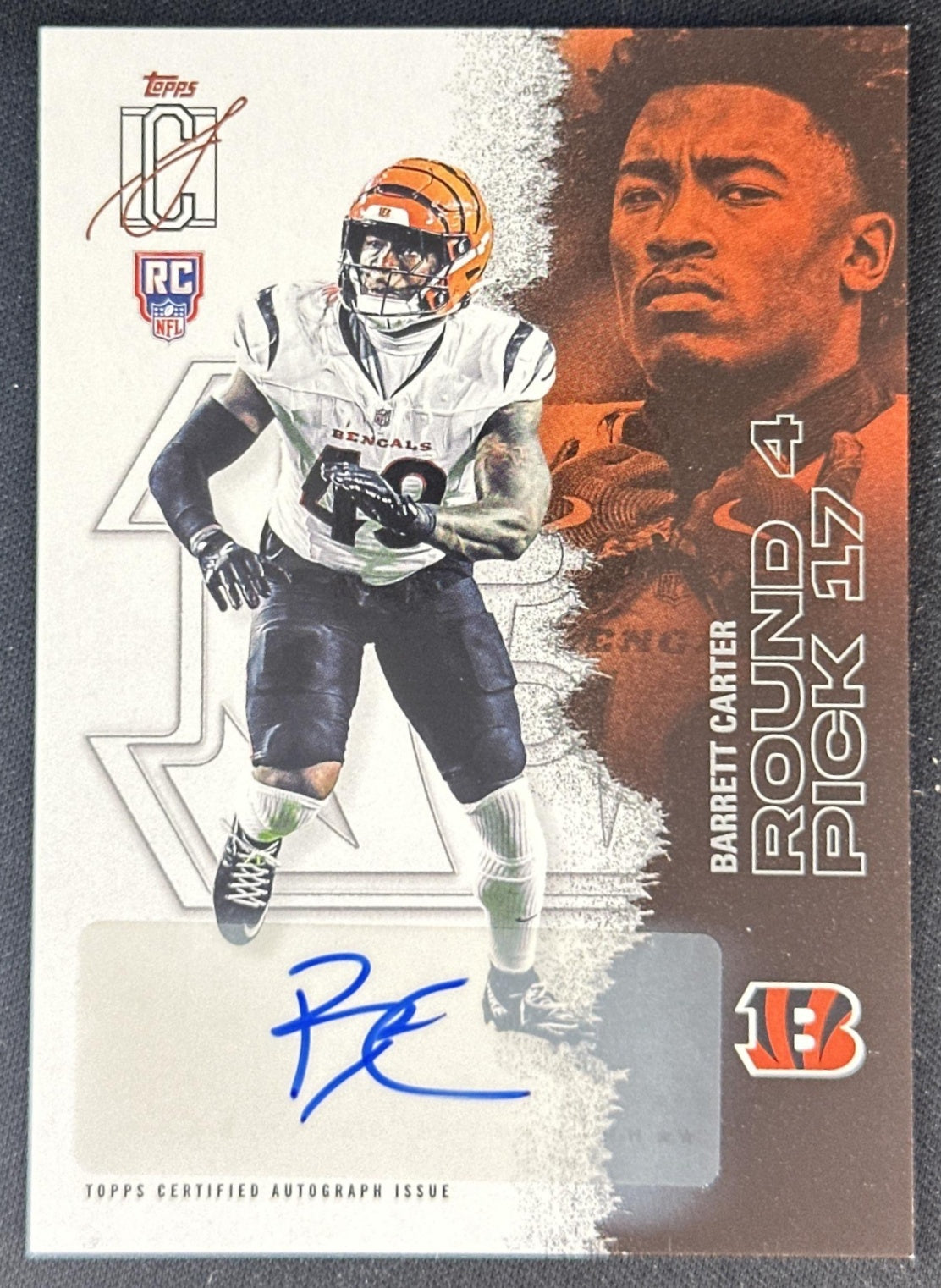 Barrett Carter 2025 Topps Signature Class Rookie Auto Bengals Sports Trading Cards