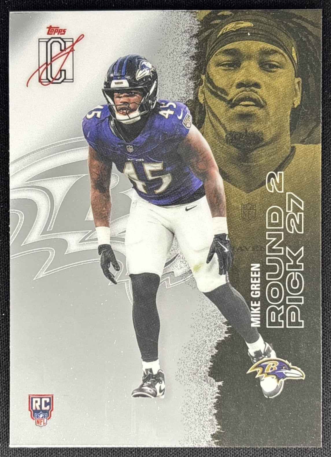 Mike Green 2025 Topps Signature Class Chrome Rookie Ravens Sports Trading Cards