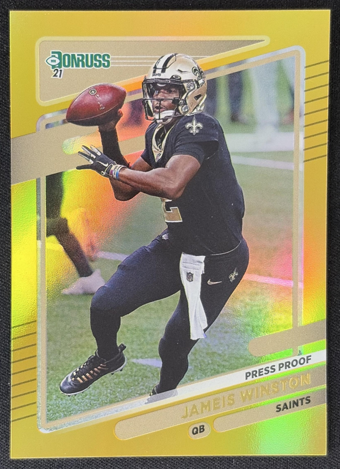Jameis Winston 2021 Panini Donruss Press Proof Premium Saints - New Orleans Saints