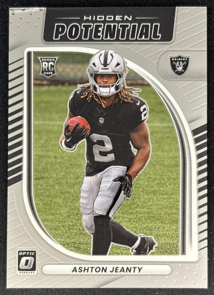 Ashton Jeanty 2025 Panini Donruss Optic Hidden Potential Raiders