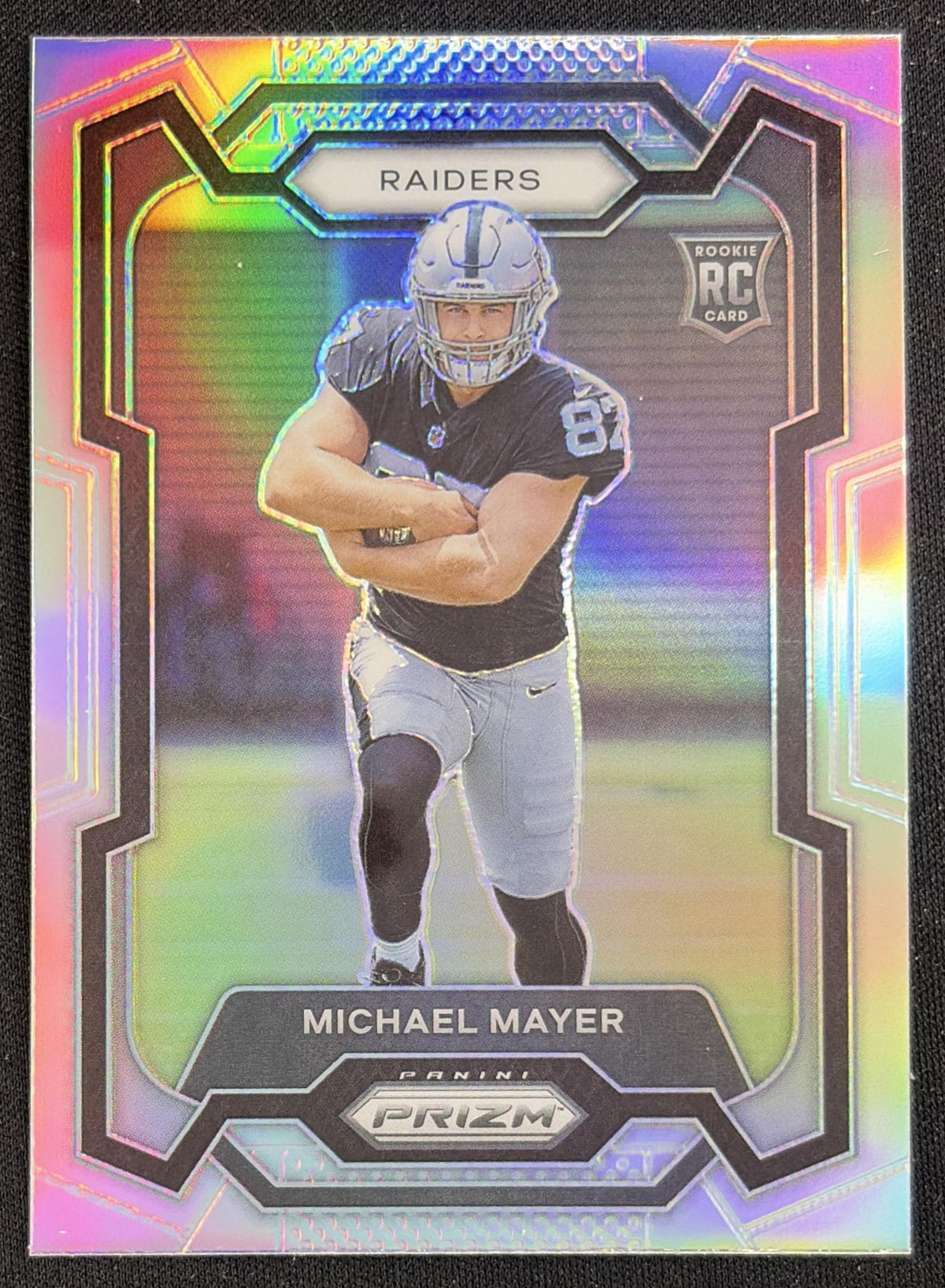 Michael Mayer 2023 Panini Prizm Silver Raiders Sports Trading Card