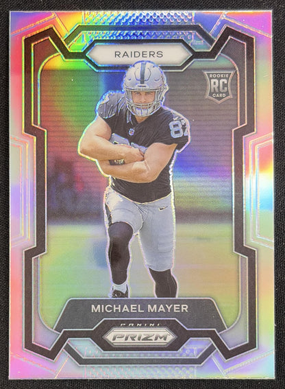 Michael Mayer 2023 Panini Prizm Silver Raiders Sports Trading Card