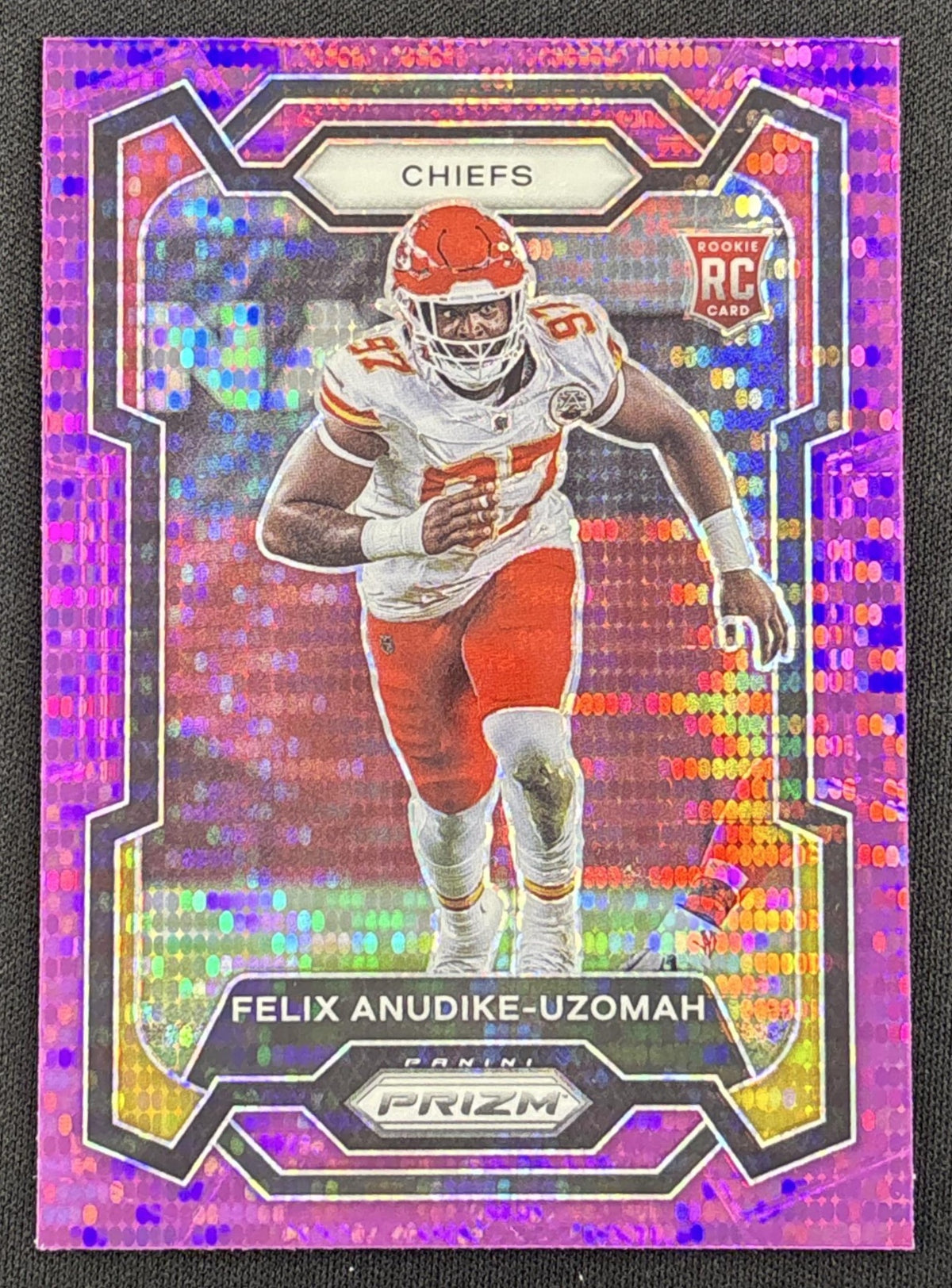 Felix Anudike-Uzomah 2023 Panini Prizm Purple Pulsar Chiefs