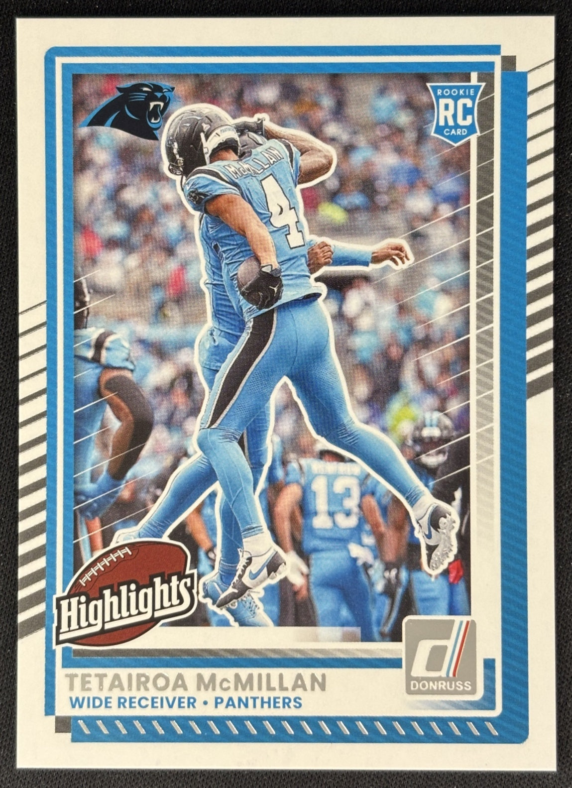 Tetairoa McMillan 2025 Panini Donruss Rookies & Highlights Panthers Sports Trading Cards