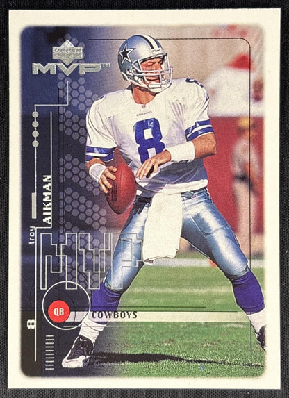 Troy Aikman 1999 Upper Deck MVP Cowboys 1 Sports Trading Cards