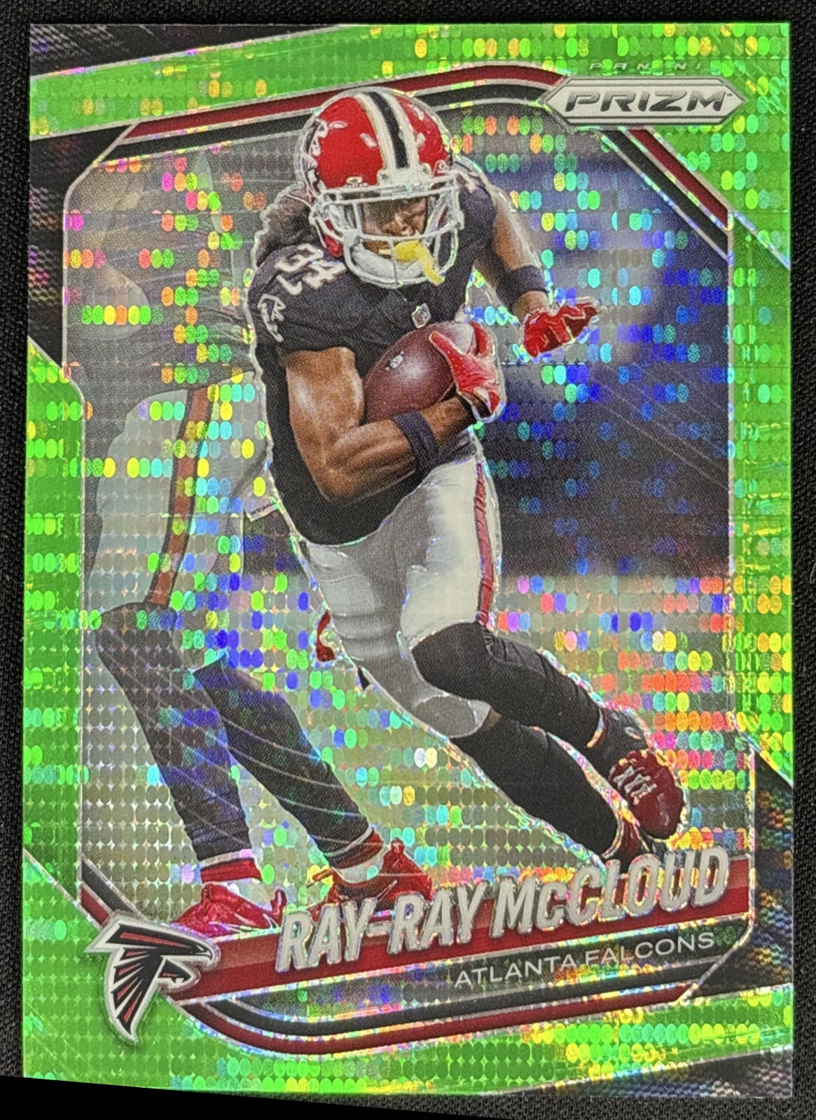 Ray-Ray McCloud 2025 Panini Prizm Neon Green Pulsar Falcons Sports Trading Card