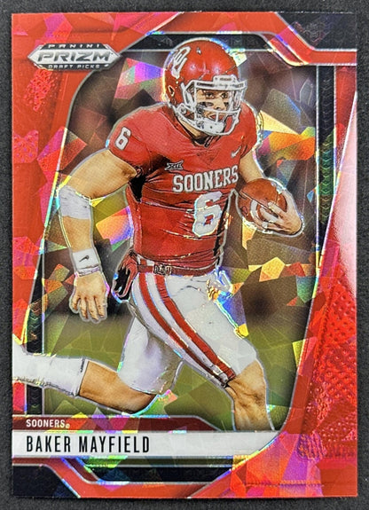 Baker Mayfield 2025 Panini Prizm Draft Picks Red Ice Sooners Buccaneers - Front