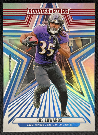 Gus Edwards 2024 Panini Rookies & Stars Longevity Chargers Sports Trading Card