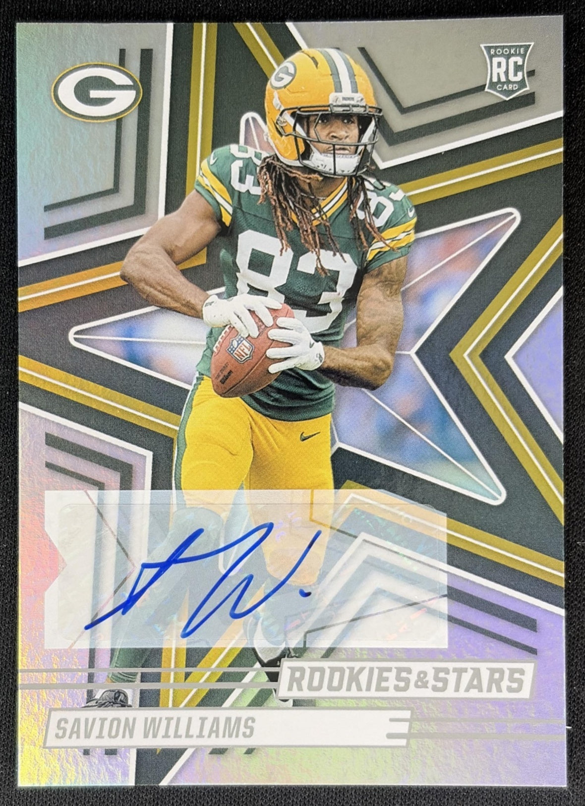 Savion Williams 2025 Panini Rookies & Stars Signatures Packers Sports Trading Cards