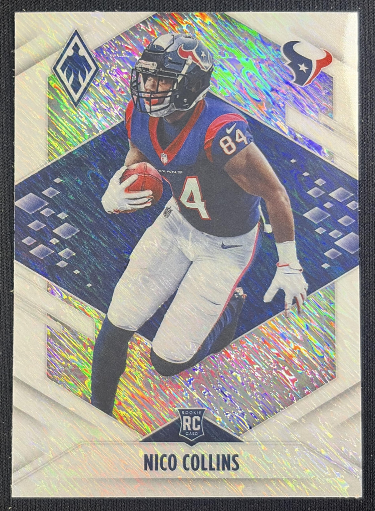 Nico Collins 2021 Panini Phoenix White Shimmer Texans Sports Trading Card