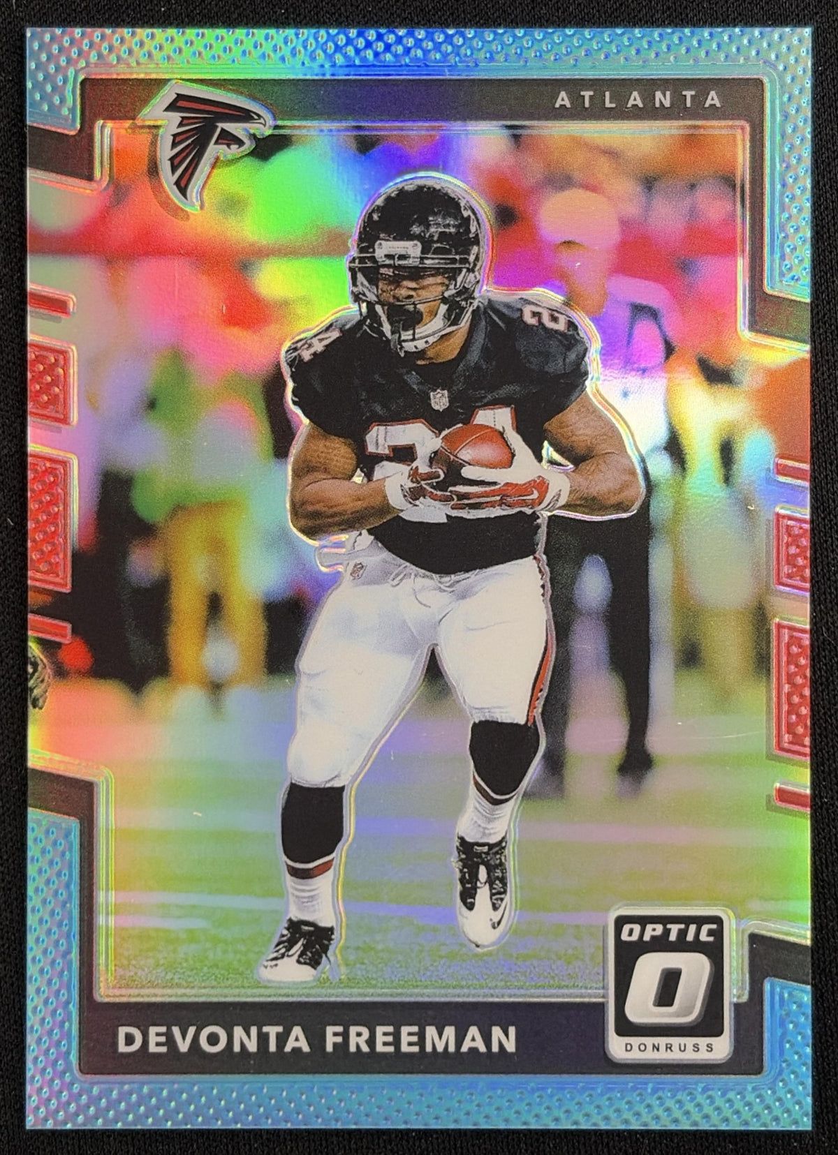 Devonta Freeman 2017 Panini Donruss Optic Aqua /299 Falcons