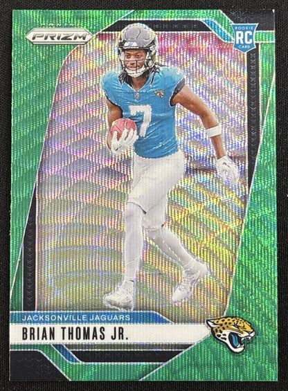 Brian Thomas Jr. 2024 Panini Prizm Green Wave Prizm Jaguars - front