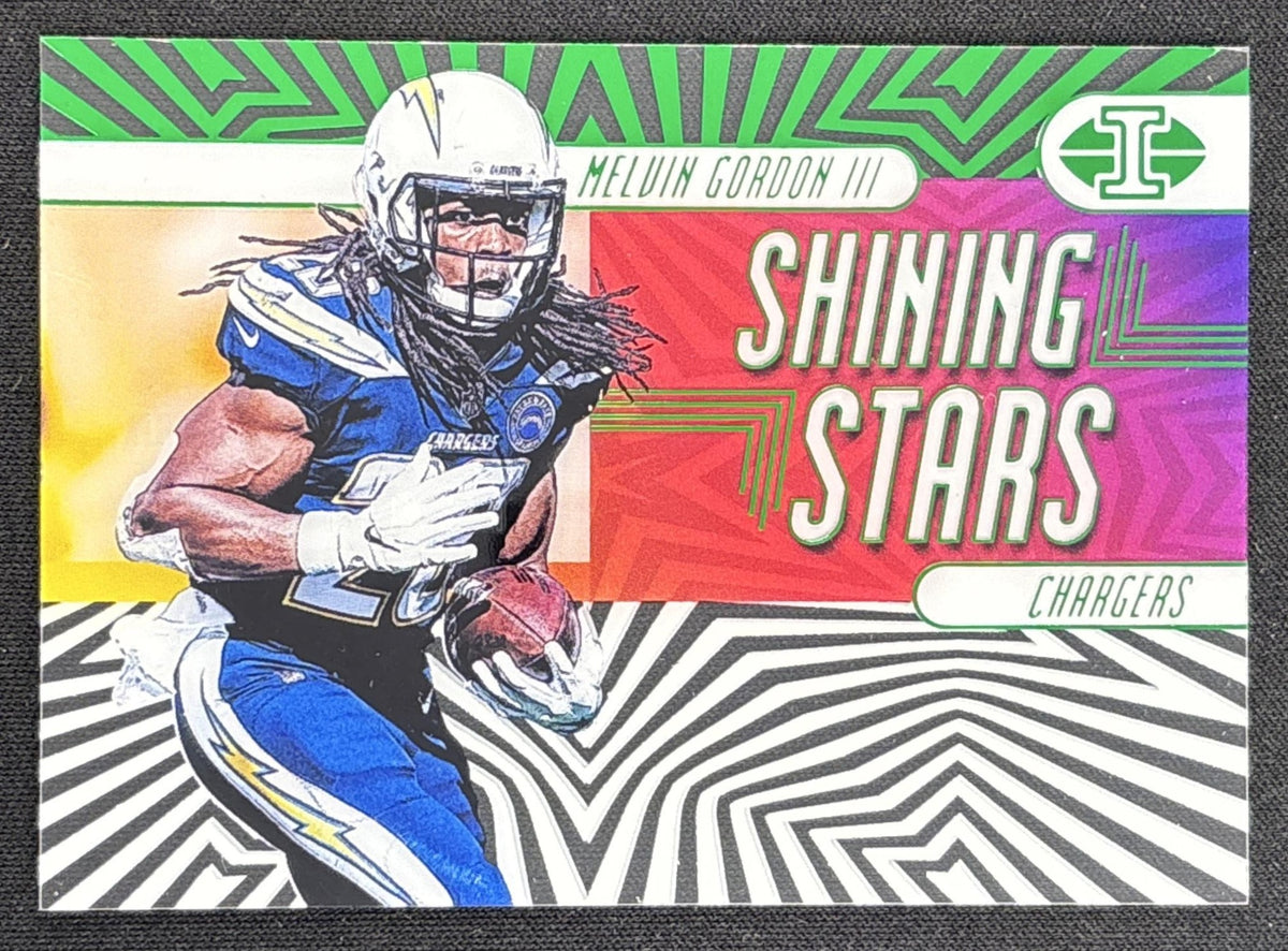 Melvin Gordon III 2019 Panini Illusions Shining Stars Green /149 Chargers