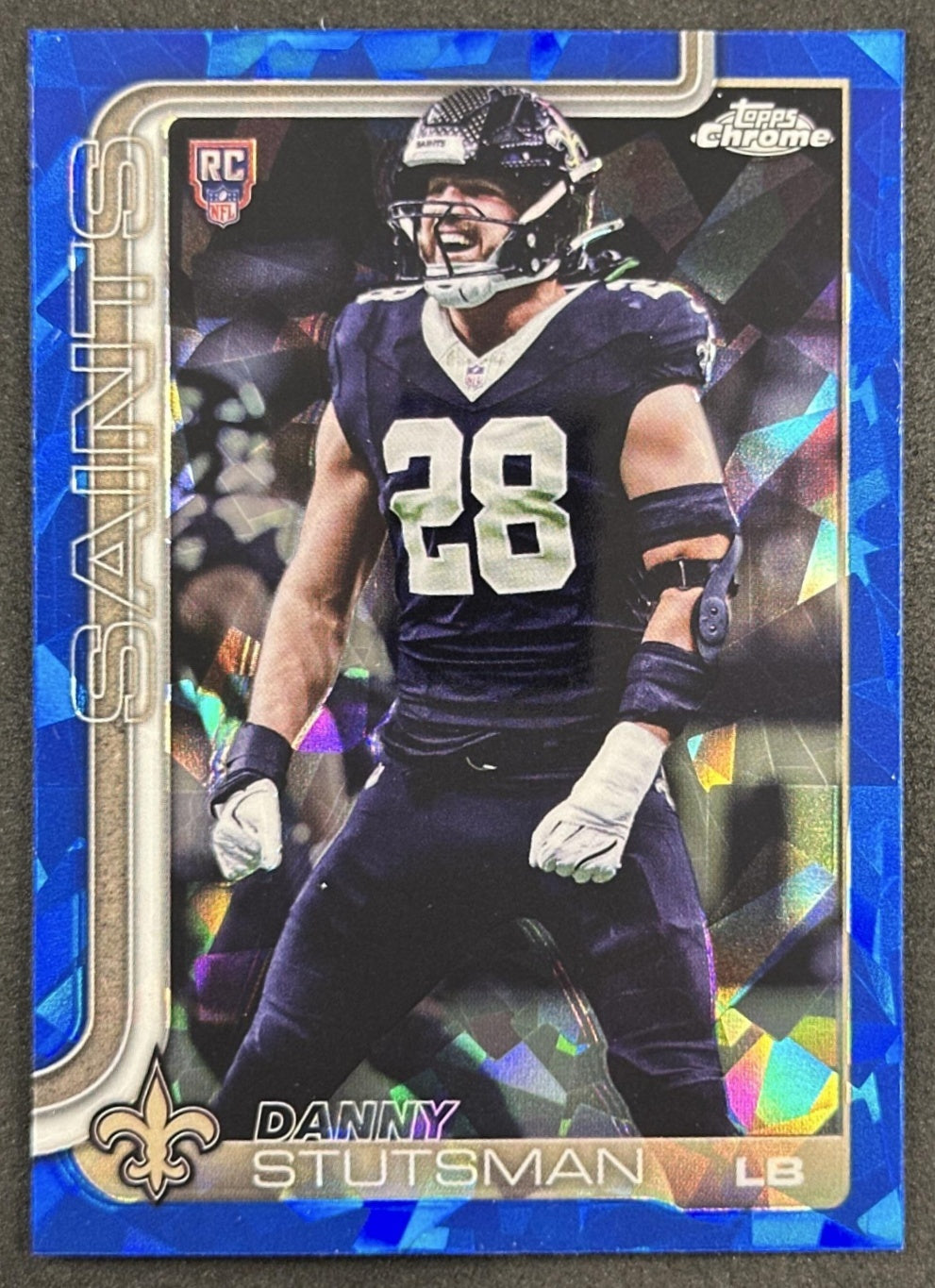 Danny Stutsman 2025 Topps Chrome Sapphire Saints Sports Trading Cards