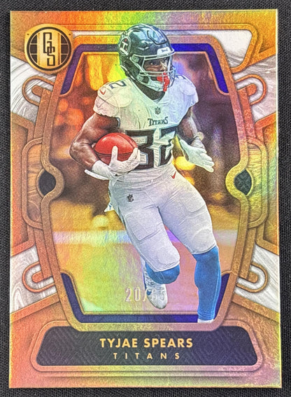 Tyjae Spears 2024 Panini Gold Standard White /65 Titans