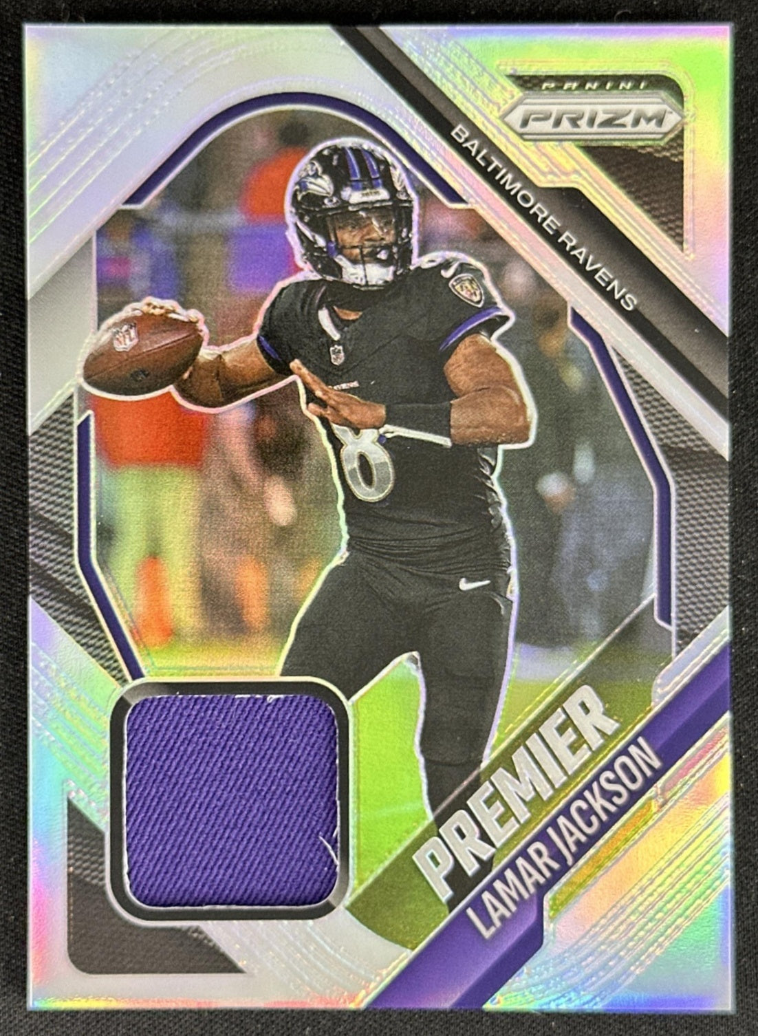 Lamar Jackson 2025 Panini Prizm Premier Jerseys Ravens