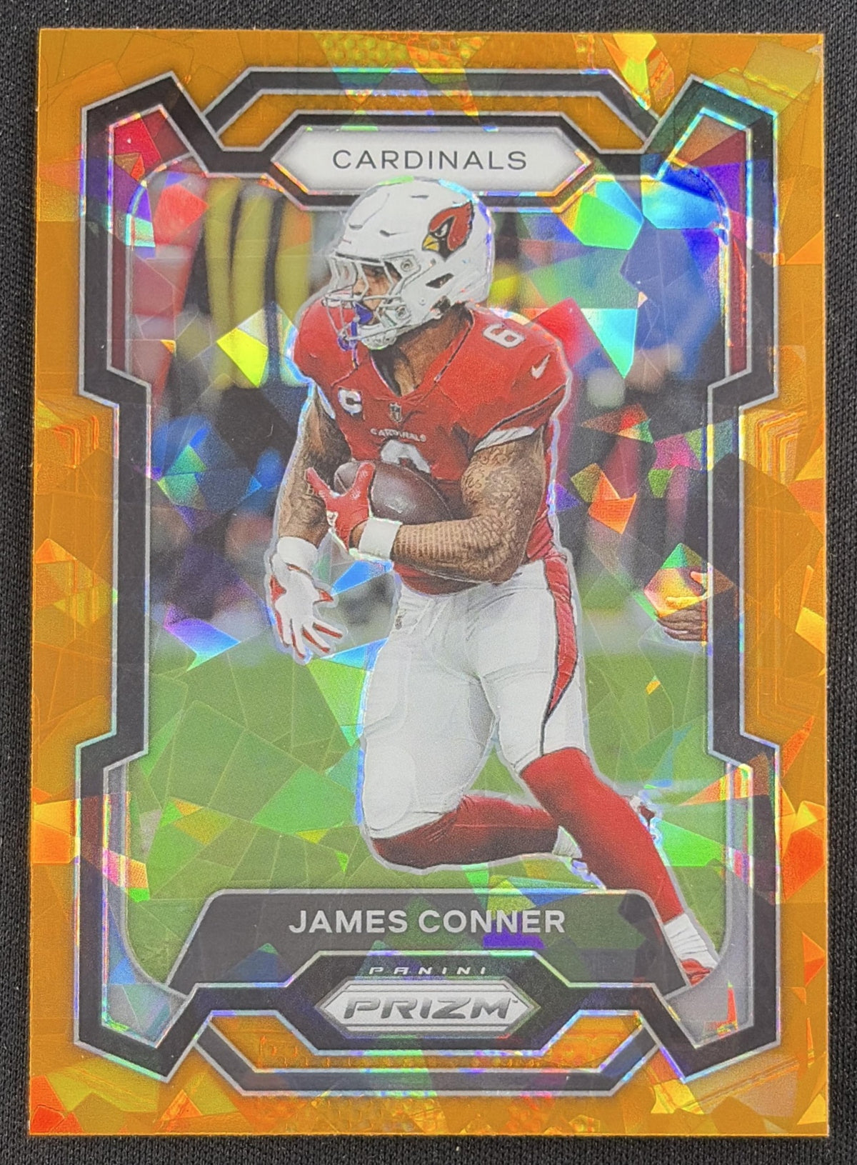 James Conner 2023 Panini Prizm Orange Ice Cardinals Sports Trading Card