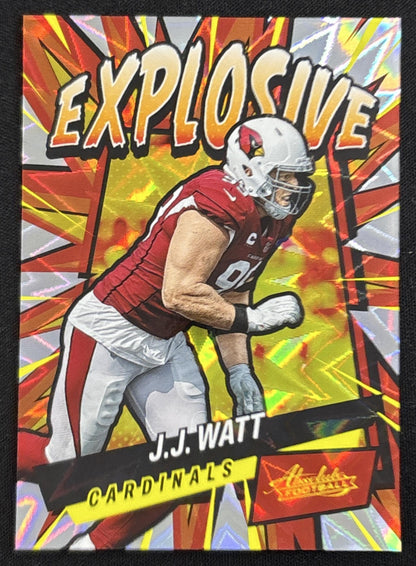 J.J. Watt 2022 Panini Absolute Explosive Cardinals front