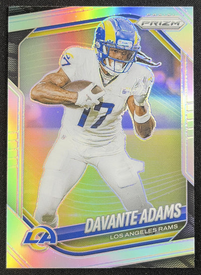 Davante Adams 2025 Panini Prizm Silver Rams Sports Trading Card