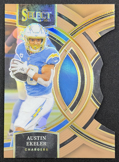 Austin Ekeler 2023 Panini Select Copper Prizms Die Cut /299 Chargers