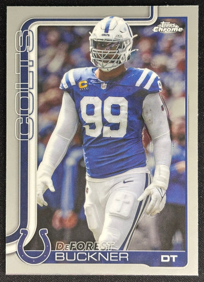 DeForest Buckner 2025 Topps Chrome Colts Sports Trading Cards