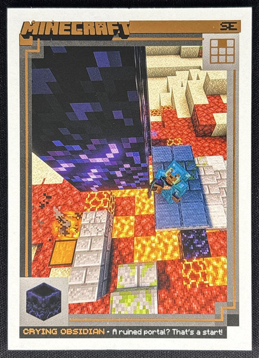 Crying Obsidian 2025 Panini Minecraft Special Edition /325 front