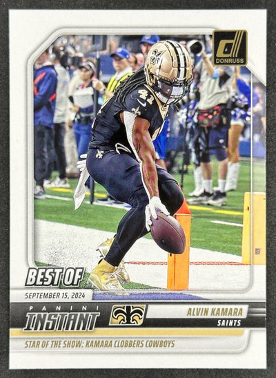 Alvin Kamara 2025 Donruss Best of Instant Saints Default Title Football Cards