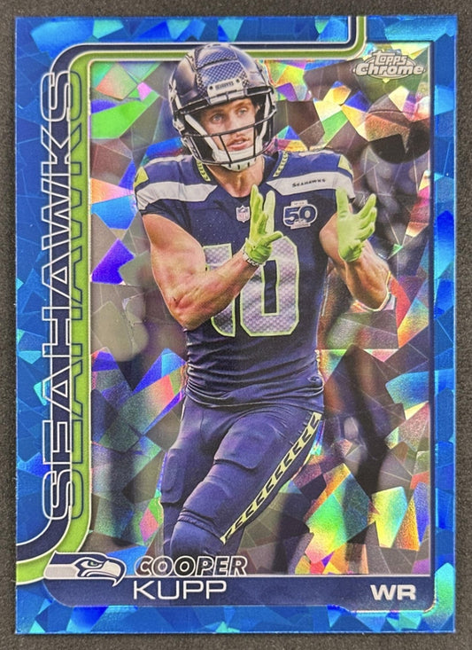 Cooper Kupp 2025 Topps Chrome Sapphire Seahawks