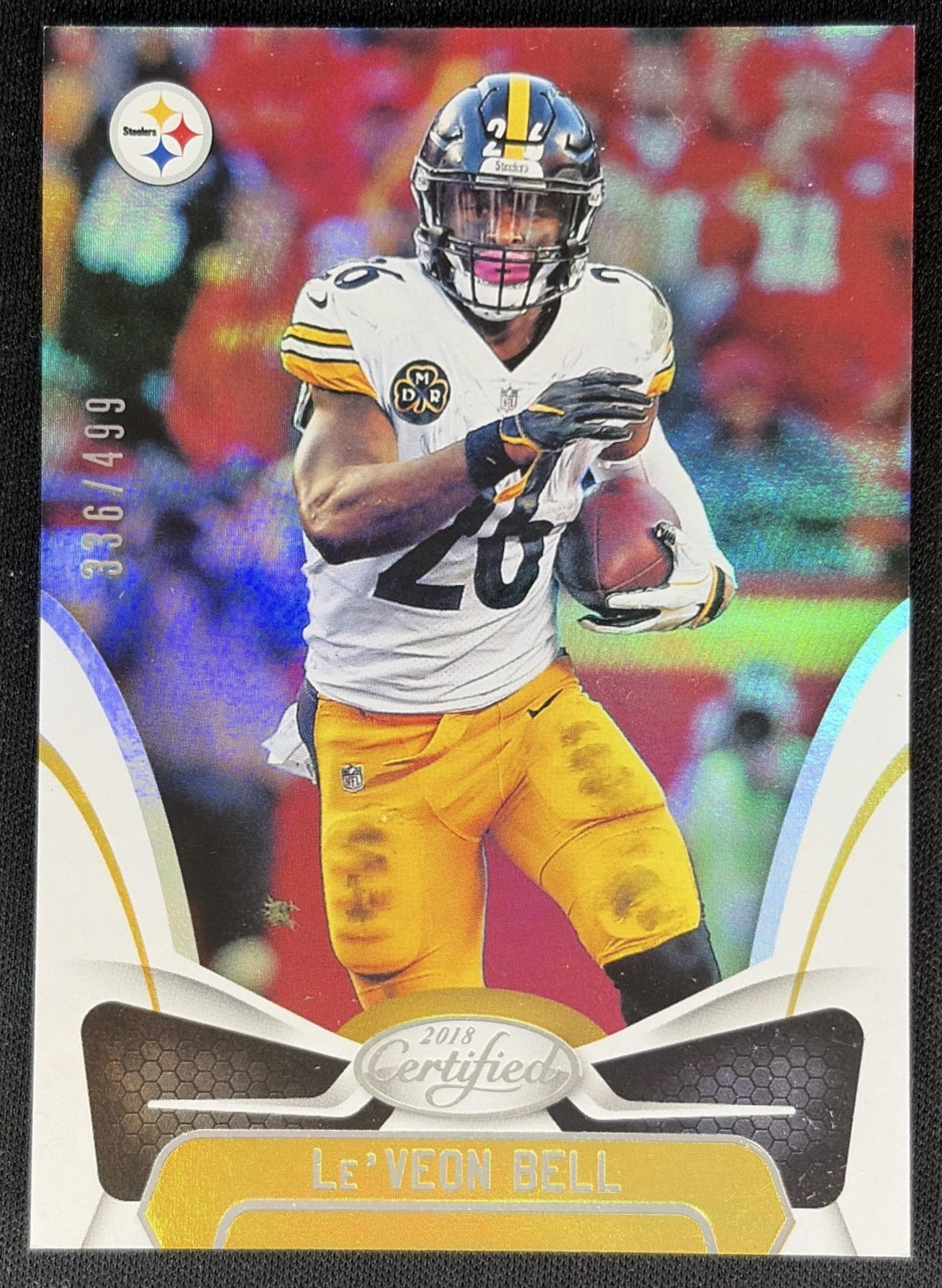 Le Veon Bell 2018 Panini Certified Mirror Silver /499 Steelers front