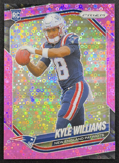 Kyle Williams 2025 Panini Prizm No Huddle Pink /25 Patriots