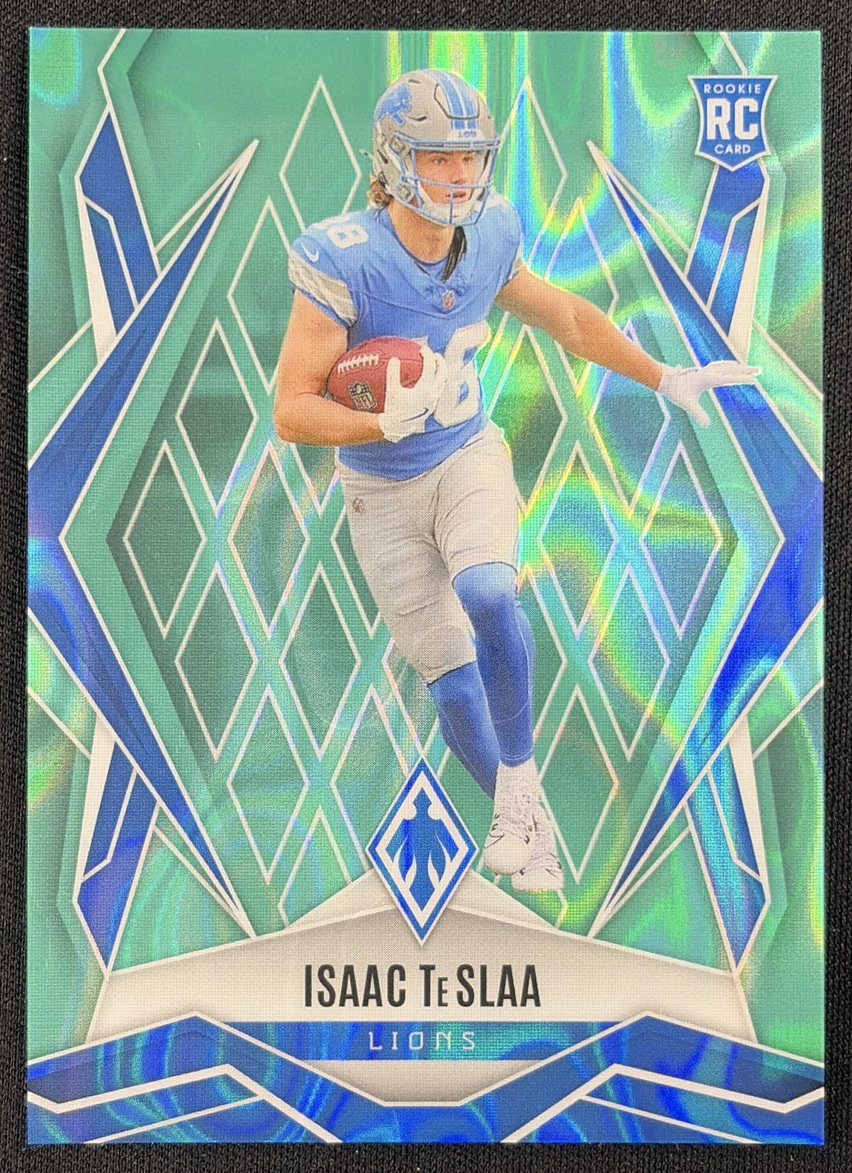 Isaac TeSlaa 2025 Panini Phoenix Teal Lava Prizm /175 Detroit Lions