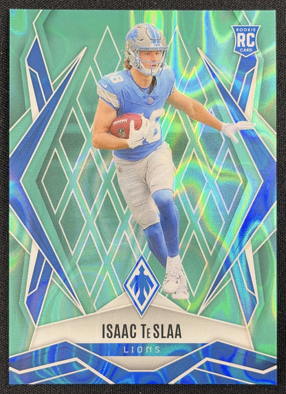 Isaac TeSlaa 2025 Panini Phoenix Teal Lava Prizm /175 Detroit Lions