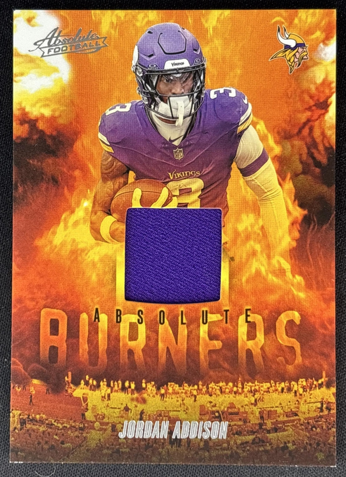 Jordan Addison 2025 Panini Absolute Burners Vikings