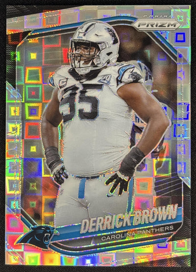 Derrick Brown 2025 Panini Prizm Pandora /400 Panthers Sports Trading Cards