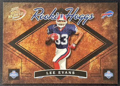 Lee Evans 2004 Playoff Hogg Heaven Rookie Hoggs /750 Bills