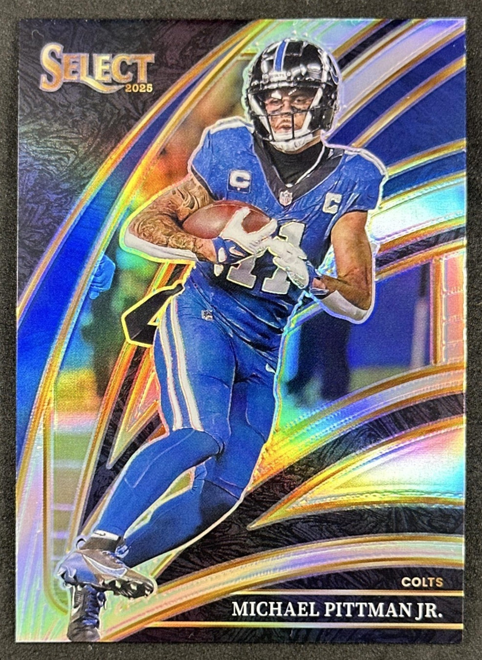 Michael Pittman Jr. 2025 Panini Select Club Level Silver Prizm Colts