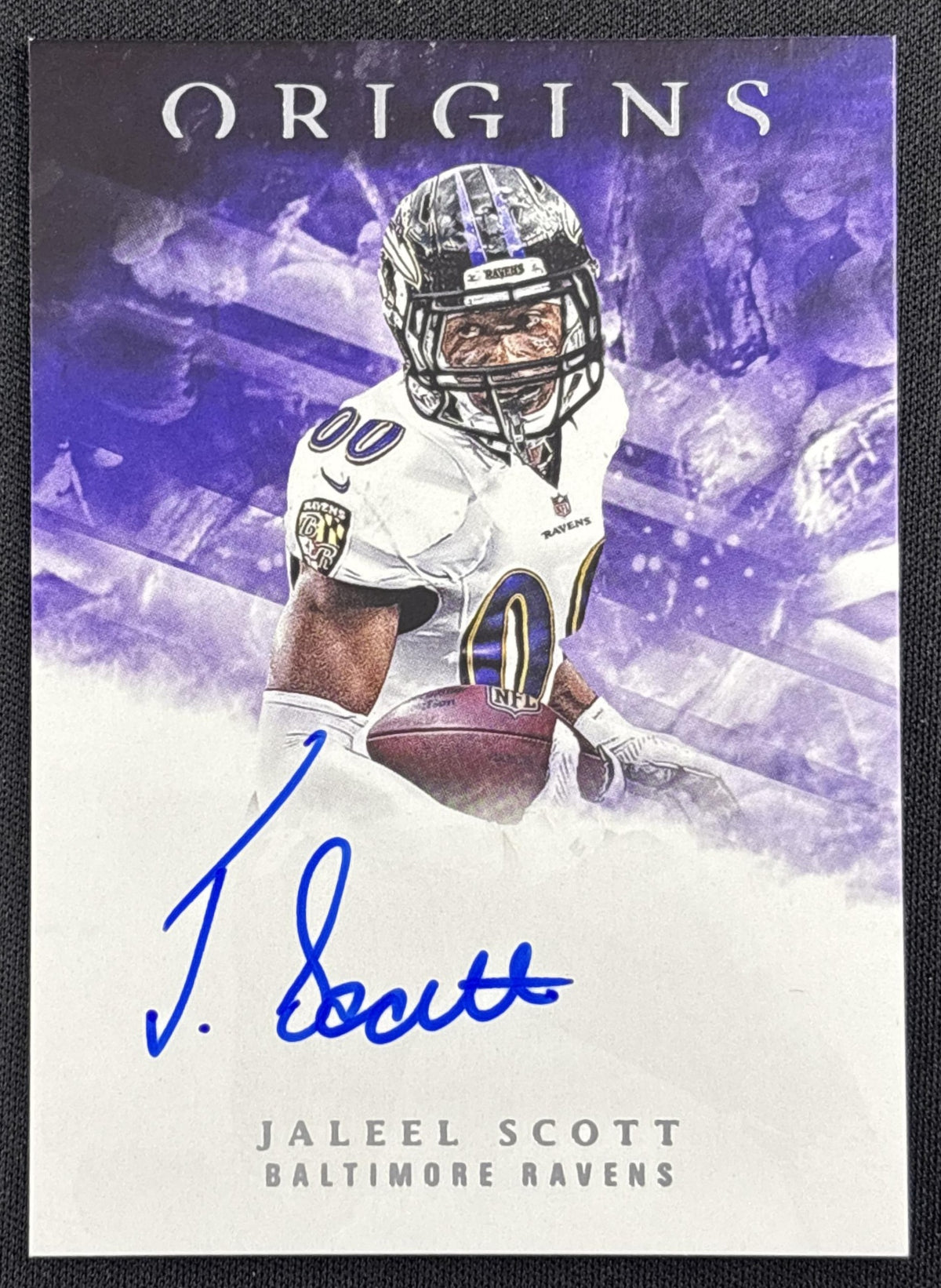 Jaleel Scott 2018 Panini Origins Rookie Auto Baltimore Ravens
