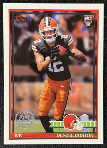 Denzel Boston 2026 Topps 1991 Rookie Browns front