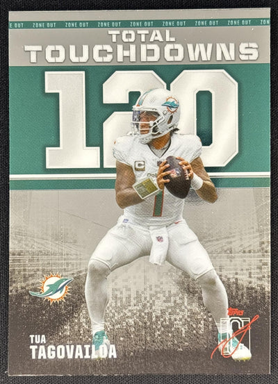 Tua Tagovailoa 2025 Topps Signature Class Zone Out Dolphins Sports Trading Cards