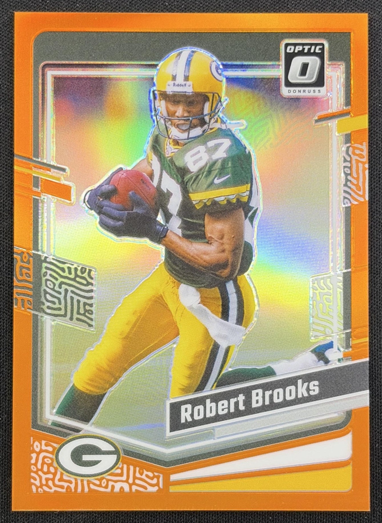 Robert Brooks 2023 Panini Donruss Optic Orange Prizm /249 Packers