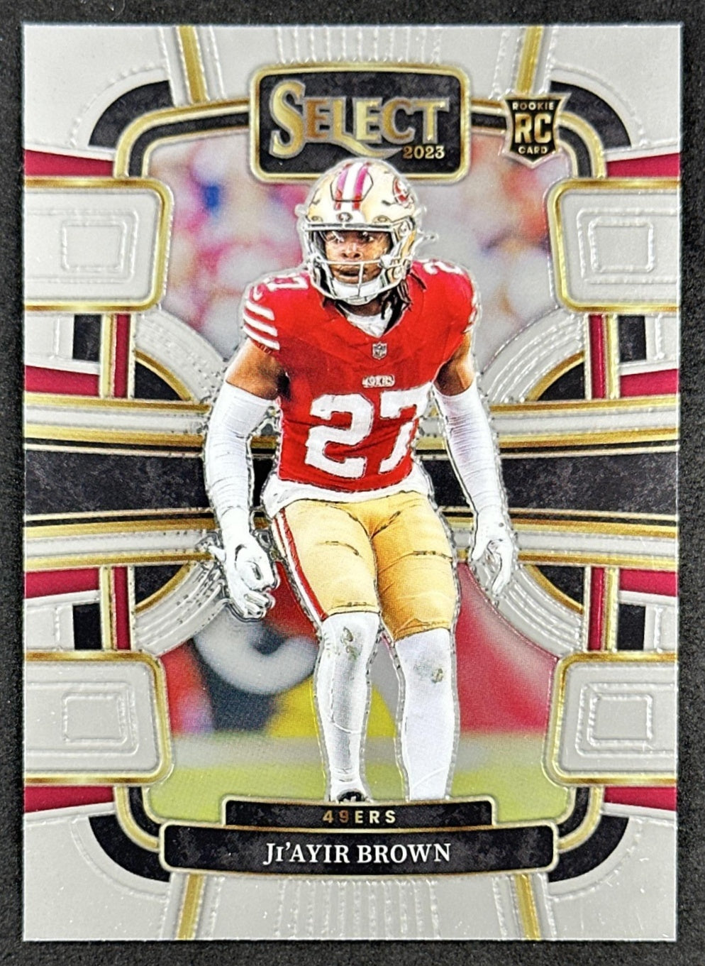 Ji'Ayir Brown 2023 Panini Select Concourse 49ers front sports trading card