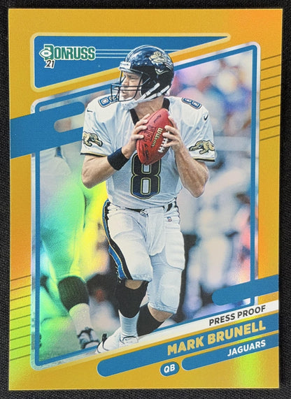Mark Brunell 2021 Panini Donruss Press Proof Premium Jaguars - Jacksonville Jaguars