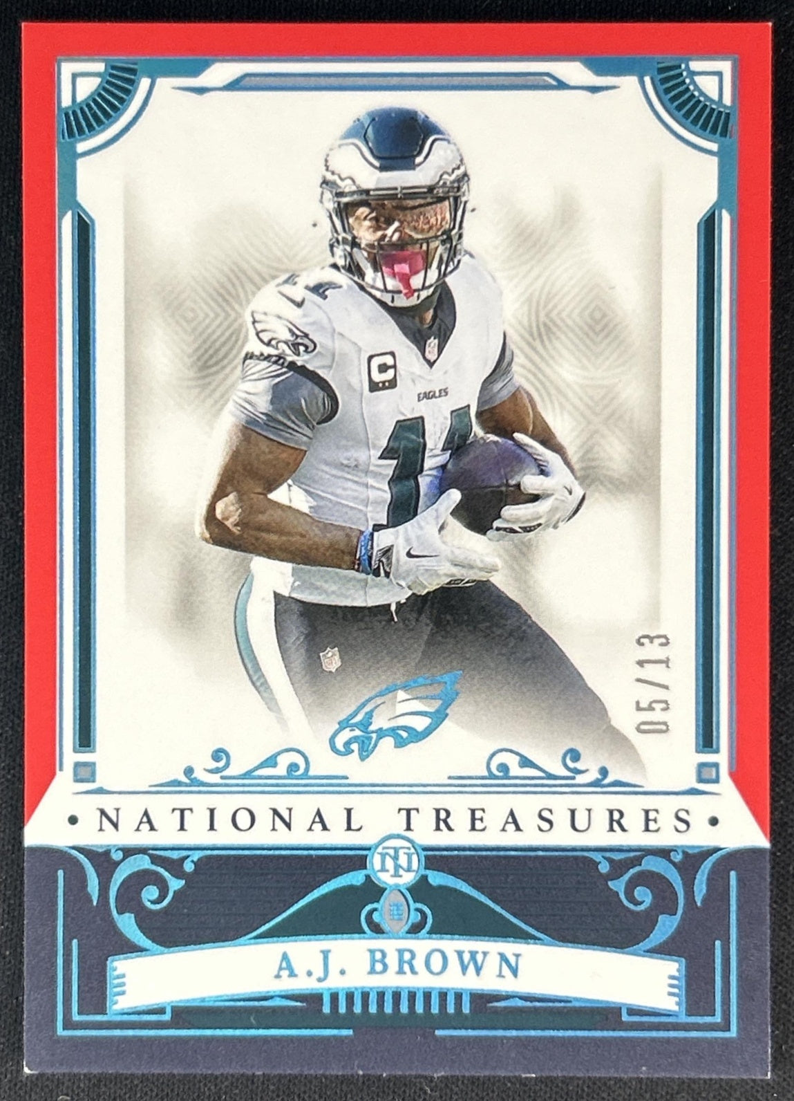 A.J. Brown 2025 Panini National Treasures Stars & Stripes /13 Eagles Default Title Sports Trading Cards