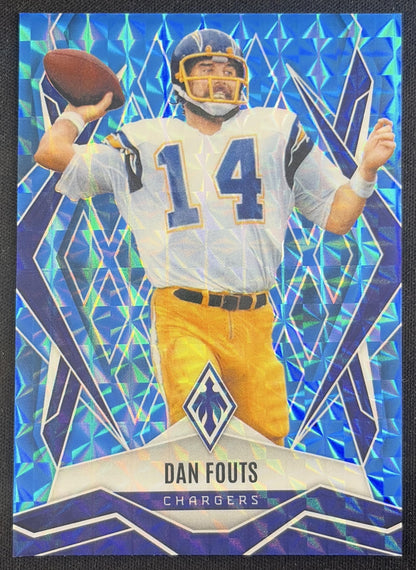 Dan Fouts 2025 Panini Phoenix Light Blue Pyramids Prizm /385 Chargers Sports Trading Card