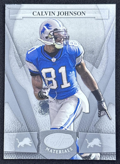 Calvin Johnson 2008 Playoff Prestige Rookie Review Materials Lions