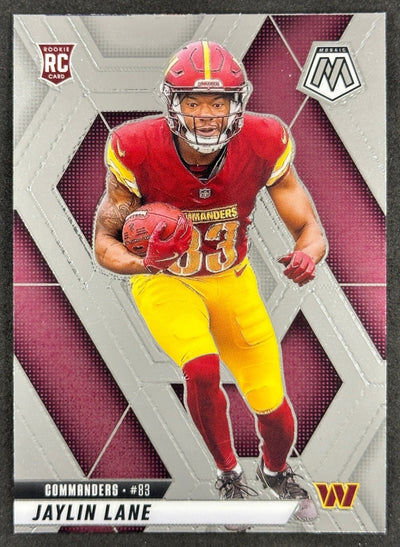 Jaylin Lane 2025 Mosaic Rookies Commanders Sports Trading Card